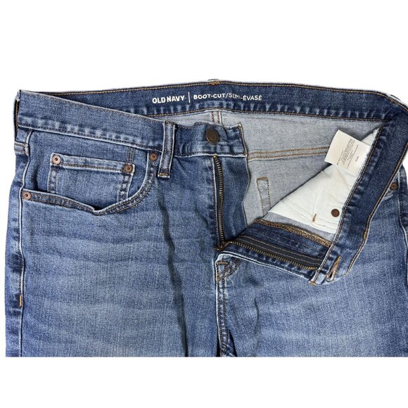 Old Navy Womens Boot-Cut Jeans 34X32 Blue Denim Cotton Blend - Picture 2 of 6